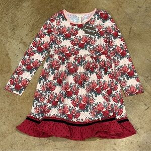 NWT Matilda Jane Just Imagine Kensley Girls Floral and Dot Holiday Size 12